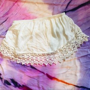 Rip Curl white cropped tube top